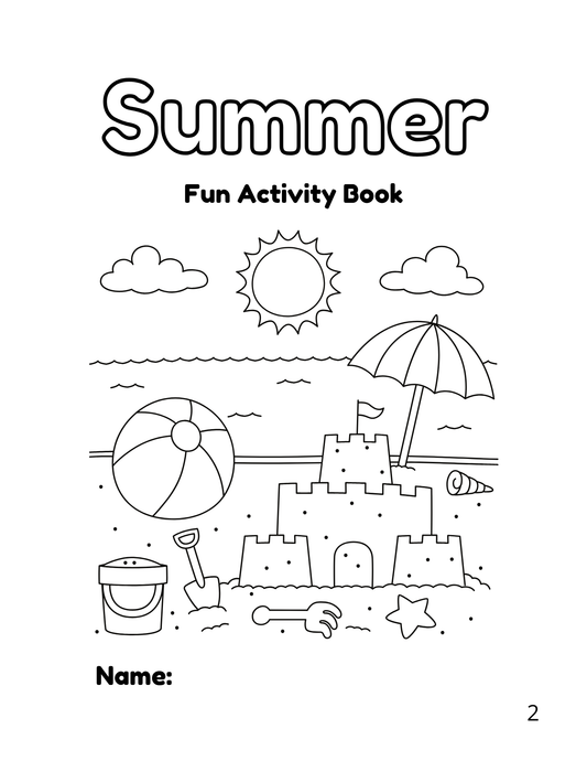 Summer Activity Book for Kids – Fun & Creative Printable Games (PDF)