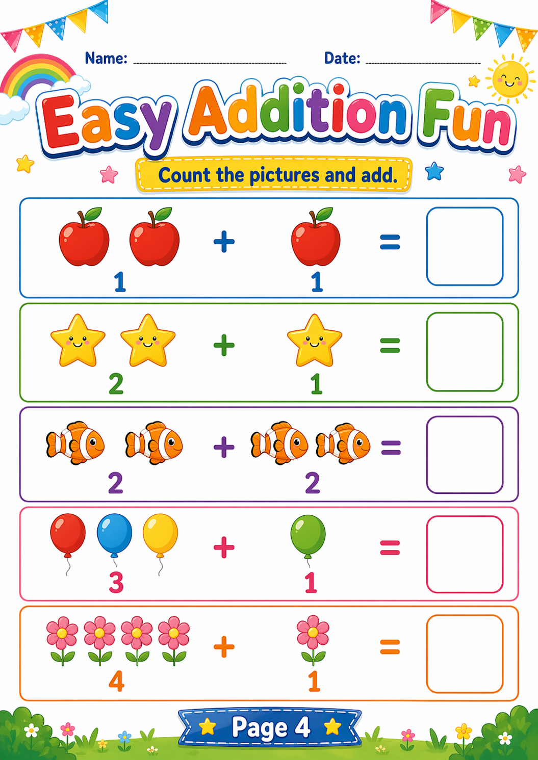 My First Numbers & Counting Workbook for Kids Ages 4–7 — Learn, Count, Trace & Have Fun