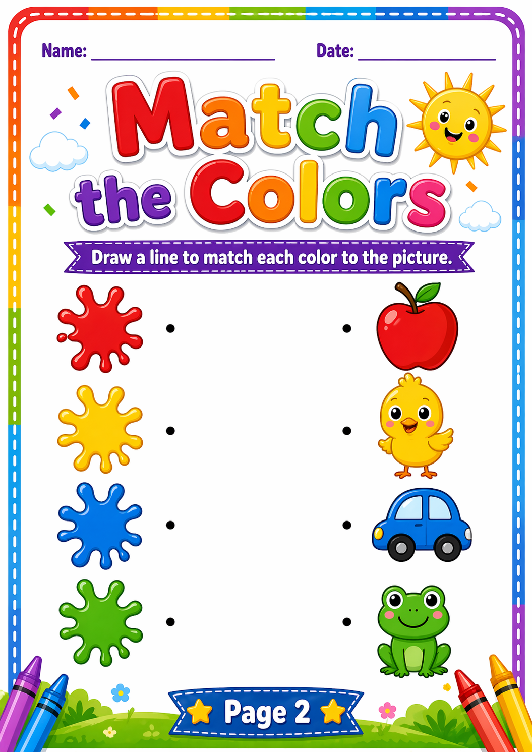 Shapes & Colors Fun Workbook for Kids Ages 4–7 — Learn, Match, Trace & Play